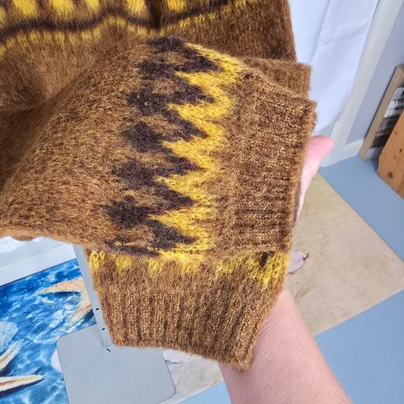 Vintage Squaw Valley by Pebble Beach Men's Charlie Brown Wool Sweater Size L - Picture 5 of 8